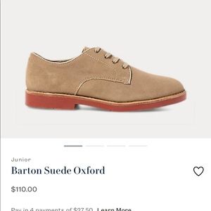 Boys Ralph Lauren Suede Oxfords